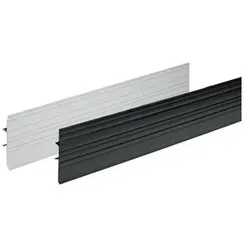 HETTICH Abdeckprofil für Breitwandschubladen und Hängeregistratur-Rahmen - Alu - Finish , 1200 mm , Breite: 1136mm Alu - Finish