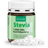 Stevia-Tabs mit Rebaudiosid A Nachfüllpackung 1000 Tabs - 68 g