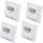 Homematic IP Wandthermostat mit Luftfeuchtigkeitssensor 4 Stück