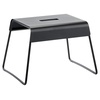 A-Stool, Hocker aus Stahl, Schwarz