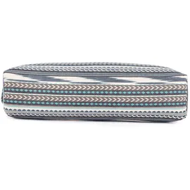 Bodhi Ethno Collection: Salamba (rechteckig) Yoga-Bolster, schwarz-weiß-blau, Dinkelhülsen bunt No Size