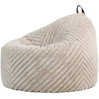 I.C.O.N. icon Sitzsack, Creme, Kunststoff, 280 L, 87x73x73 cm,
