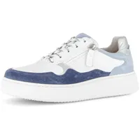 Gabor Sneaker Low Damen Blau/Silber/Weiß 36