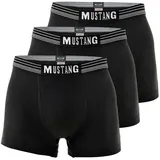 Mustang Boxershorts True Denim schwarz L 3er Pack