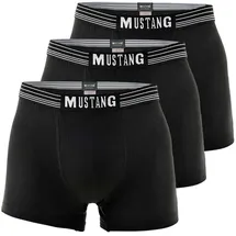 Mustang Boxershorts True Denim schwarz L 3er Pack