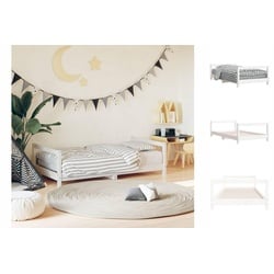 vidaXL Kinderbett Kinderbett Weiß 80×160 cm Massivholz Kiefer weiß