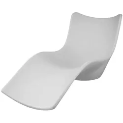 Sined Cassiopea Modernes Design Gartenliege Aus Hochwertigem Polyethylen Weiß