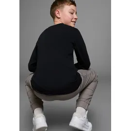 Kidsworld Langarmshirt "GAMER", Jungen, Gr. 152/158, schwarz, Jersey, Obermaterial: 100% Baumwolle, bedruckt, Basic, Basic, Rundhals, Shirts Langarmshirt, Gamer-Shirt Langarm, Basic-Passform, mit trendigem Aufdruck