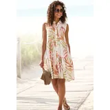 LASCANA Hemdblusenkleid Damen Alloverprint Sand-Orange 36