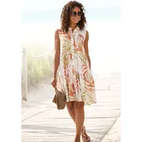 LASCANA Hemdblusenkleid Damen Alloverprint Sand-Orange 36