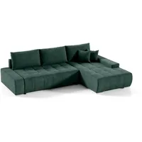Fun Möbel Ecksofa Sofa mit Schlaffunktion VOGAR Stoff Aston