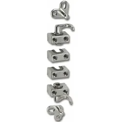 HEKNA Drehstangenschloss Zubehör-Set zum Aufschrauben ø 8 mm, vernickelt