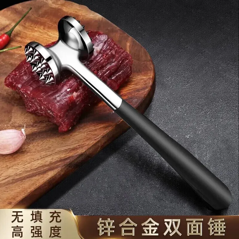 BJ Doppelseitiger massiver Fleischhammer, Fleischaufschläger, multifunktionaler Fleischhammer