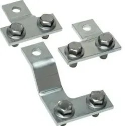 Hager LVZASR Anschlussset für 2 x 300mm2, rostgeschützt, für NH-Schaltleisten Gr. 1-3.Anschlussset für 2x300mm2, rostfrei, zu den Größen 1-3.