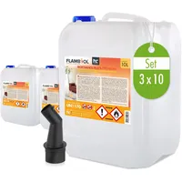 FLAMBIOL Bioethanol 96,6% Premium 10 l 3 St.