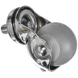 BS Rollen BS Kugellenkrolle D.40mm Trgf. 30kg m.Gew.stift Gum.grau