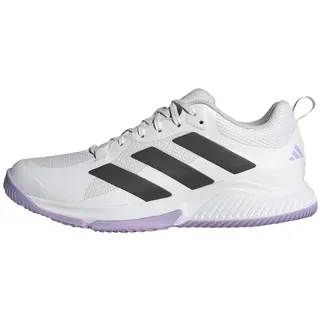 Adidas Damen Court Team Bounce 2.0 Shoes Sportliche Schuhe, Cloud White/Core Black/Powder Plum, 36 2/3 EU