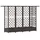 vidaXL Hochbeet mit Rankgitter und Dach 202,5 x 40 x 123 cm Braun