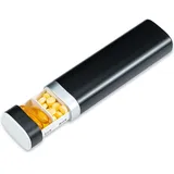 Tablettenbox 7 Tage, Betife BPA Frei Tägliche Pillendose, Wöchentliche Reise Medikamentenbox, Pillenbox für Vitamine, Medikamente, Pillen, Tabletten Organizer für unterwegs (Schwarz)