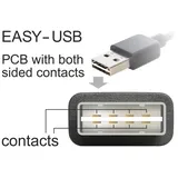 DeLock USB-A 2 m Schwarz