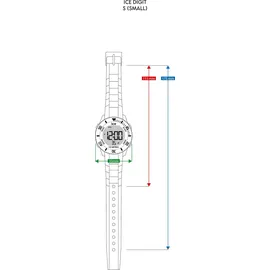 ICE-Watch ICE digit Green purple orange - Grüne Jungenuhr mit Plastikarmband - 021616