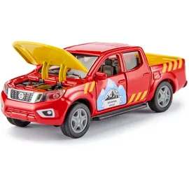 Siku 2570 - Nissan Navara mit Helikopter Rot/Gelb 1:50