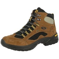 LICO Brütting Chimney Rock Trekking-& Wanderstiefel, Braun Schwarz Gelb, 41 EU