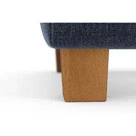 Home Affaire Polsterhocker Dundee Flachgewebe 75 x 46 x 109 cm Blau/Grau