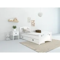 LÜTTENHÜTT Jugendbett »Beeke, Kinderbett, mit Matratze + Schublade,«, (4...