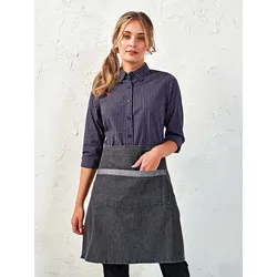 Premier Workwear  Denim Bistro Schürze Domain in Schwarz, Gr. One Size