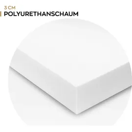 king matratzen Matratzentopper 60 x 120 cm weiß