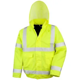 result safe-guard Unisex Sicherheits Winter Blouson - Arbeitsjacke | ISOEN20471:2013 - Core fluorescent yellow XXL