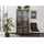 Massivmoebel24 Vitrine Mango 90 x 40 x 190 cm Grau