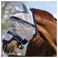 Horseware Rambo Plus Fly Mask Untreated - Silver, Pony
