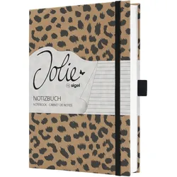 SIGEL Notizbuch Jolie  JN851 A5 liniert Pure Cheetah