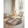 ELLE DECORATION Prisma Kurzflorteppich Ø 200 cm Beige/Braun
