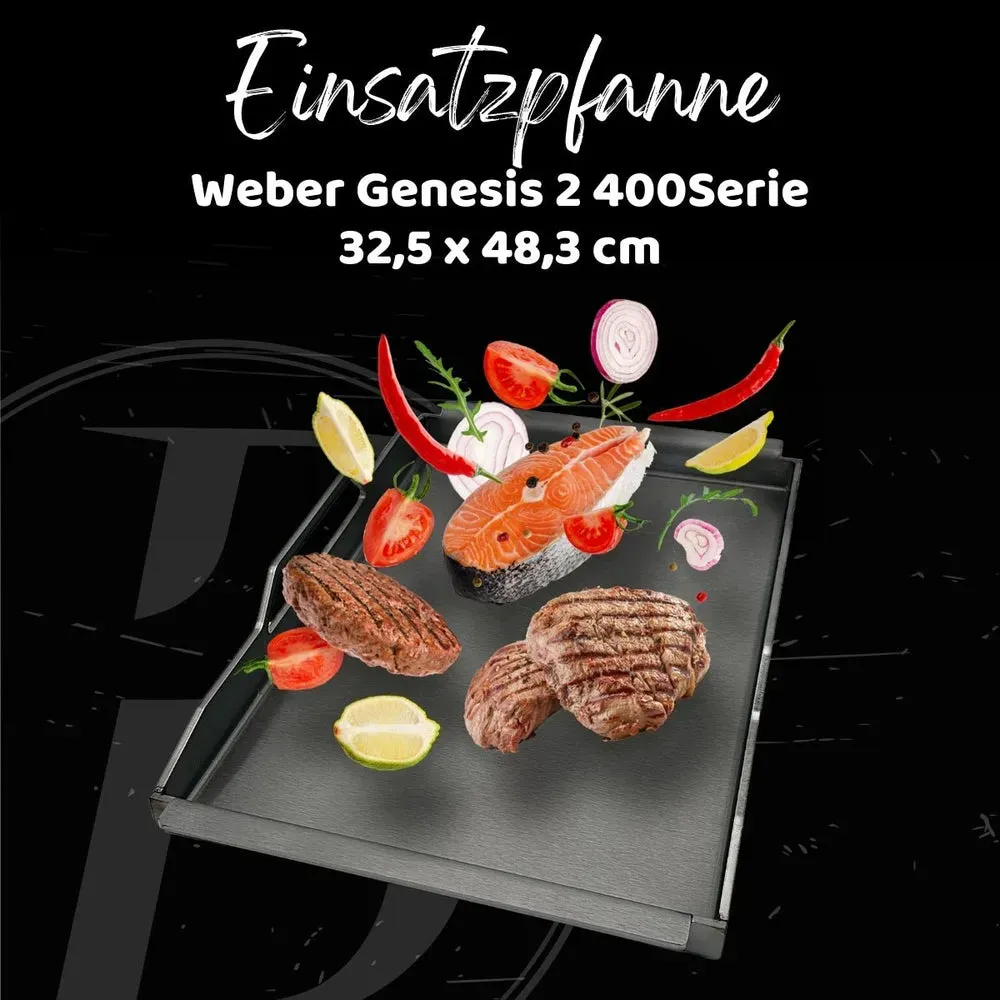 Einsatzpfanne | Weber Genesis 2 400Serie | 32,5 x 48,3 cm