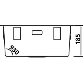 Solido Cablpp40kr10 rechts Flächenbündig Edelstahl Handbetätigung 440 x 185 mm
