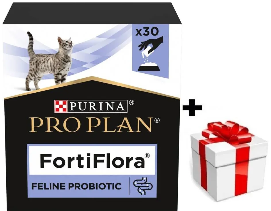 PURINA PVD FortiFlora 30 Beutel + Überraschung für die Katze