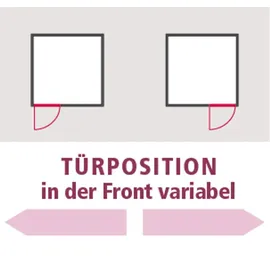 Karibu Variado inkl. klare Ganzglastür