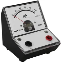 Peaktech 205-02 Strommessgerät/ Amperemeter Analog/ Messgerät mit Spiegelskala 0 - 100mA DC