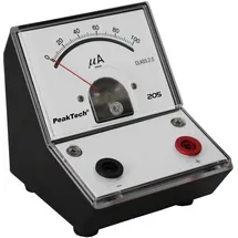Peaktech 205-02 Strommessgerät/ Amperemeter Analog/ Messgerät mit Spiegelskala 0 - 100mA DC