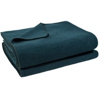 Soft-Fleece-Decke – Polarfleece-Decke mit Häkelstich – flauschige Kuscheldecke – 180x220 cm – 795 dark ocean - von ’zoeppritz since 1828’