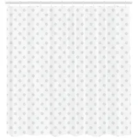 ABAKUHAUS Duschvorhang Polka Dots 175 x 220 cm grau