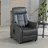 Duo Collection TV-Sessel Sorrent Mikrofaser 77 x 107 x 87 cm Grau mit Sitzheizung und elektrischer Aufstehhilfe