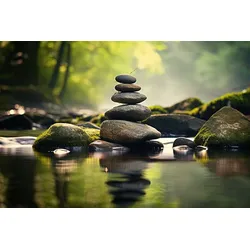 Leinwandbild ZEN RELAXTION - grün