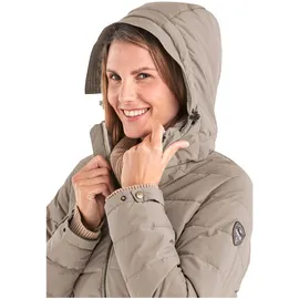 KILLTEC G.I.G.A. DX by Killtec GW 13 Wmn Qltd Prk Funktionsparka Steppparka mit abzippbarer Kapuze, hellbeige, 44 EU
