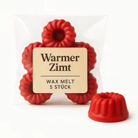 Duftmelt 5er Set - Duftwachs | Duftkerzen Aromalampe (Warmer Zimt)