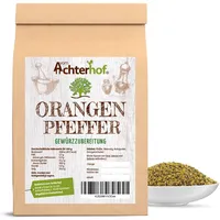 Orangenpfeffer grob 100g für die Pfeffermühle geeignet Gewürzzubereitung Pfeffer-Körner geschrotet natürlich vom-Achterhof