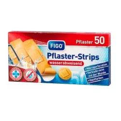 FIGO wasserabweisende Pflaster-Strips, 50er Pack 50er Pack